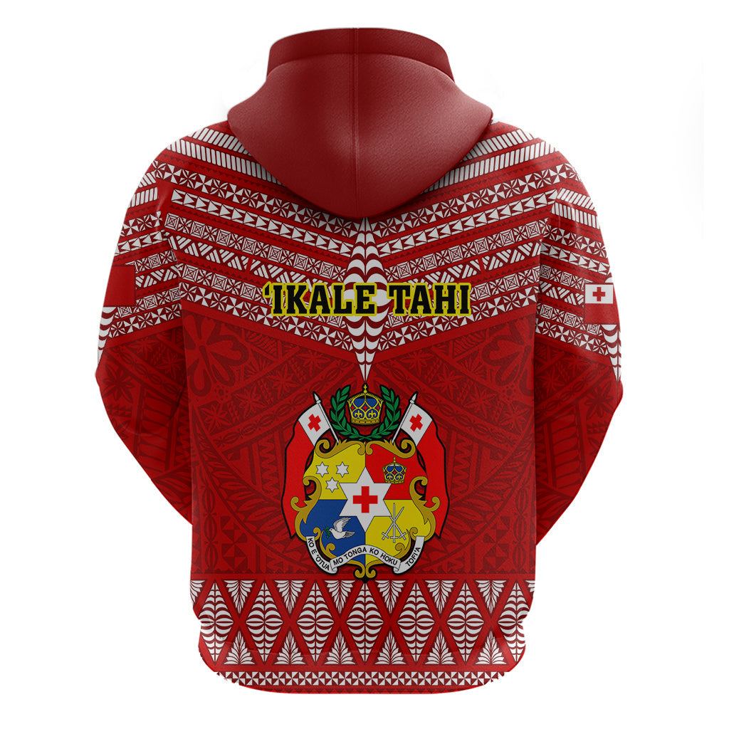 Tonga Rugby Hoodie 2023 World Cup Tongan Kupesi Ngatu Pattern LT14