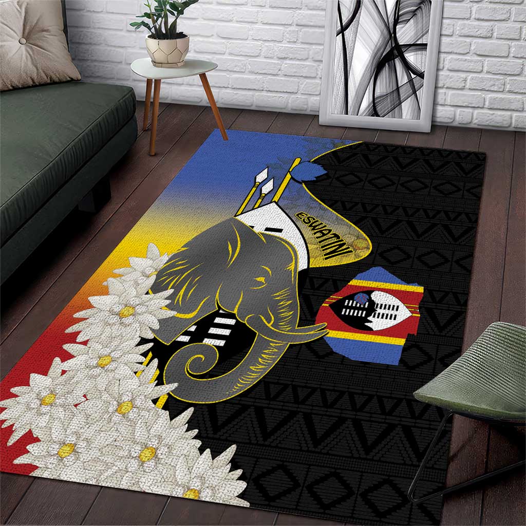 Afro Swaziland Somhlolo Day Area Rug Nguni Shield African Pattern LT14