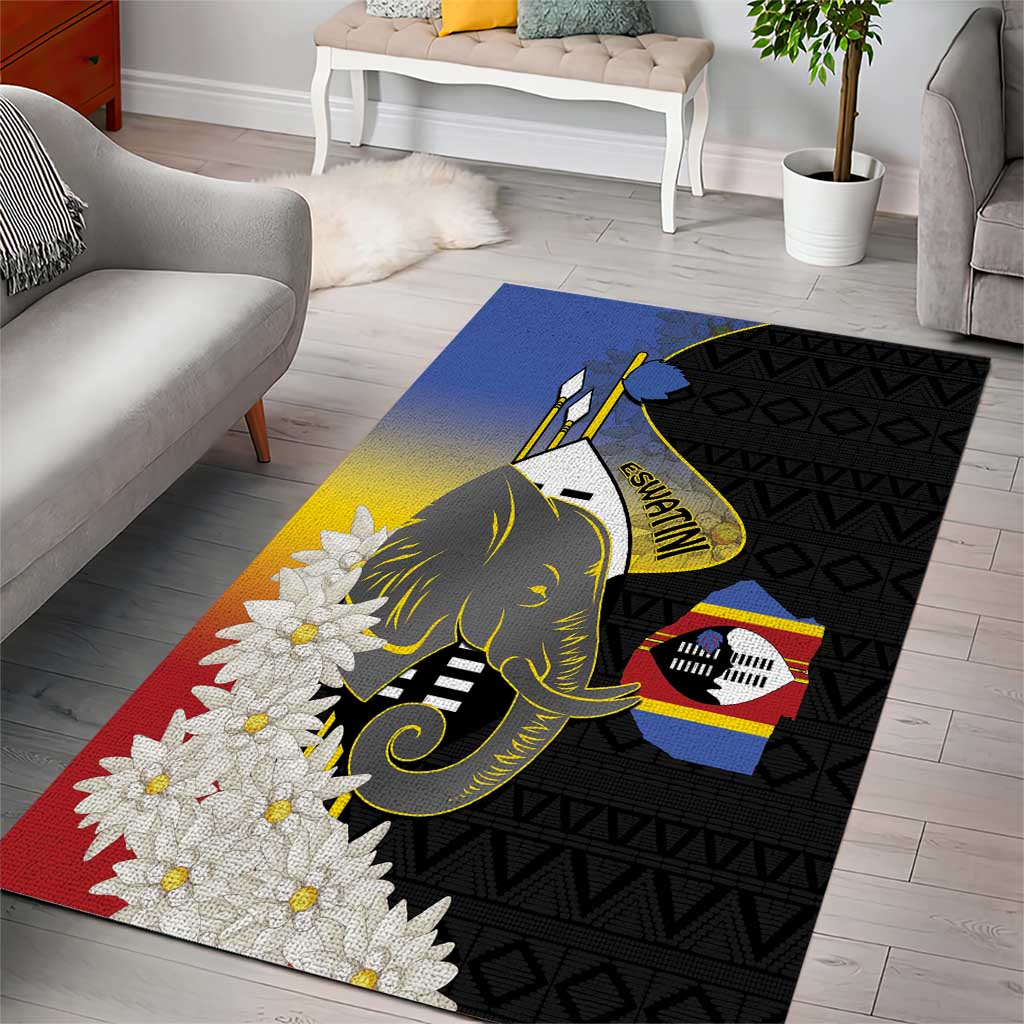 Afro Swaziland Somhlolo Day Area Rug Nguni Shield African Pattern LT14