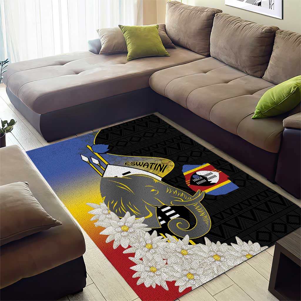 Afro Swaziland Somhlolo Day Area Rug Nguni Shield African Pattern LT14