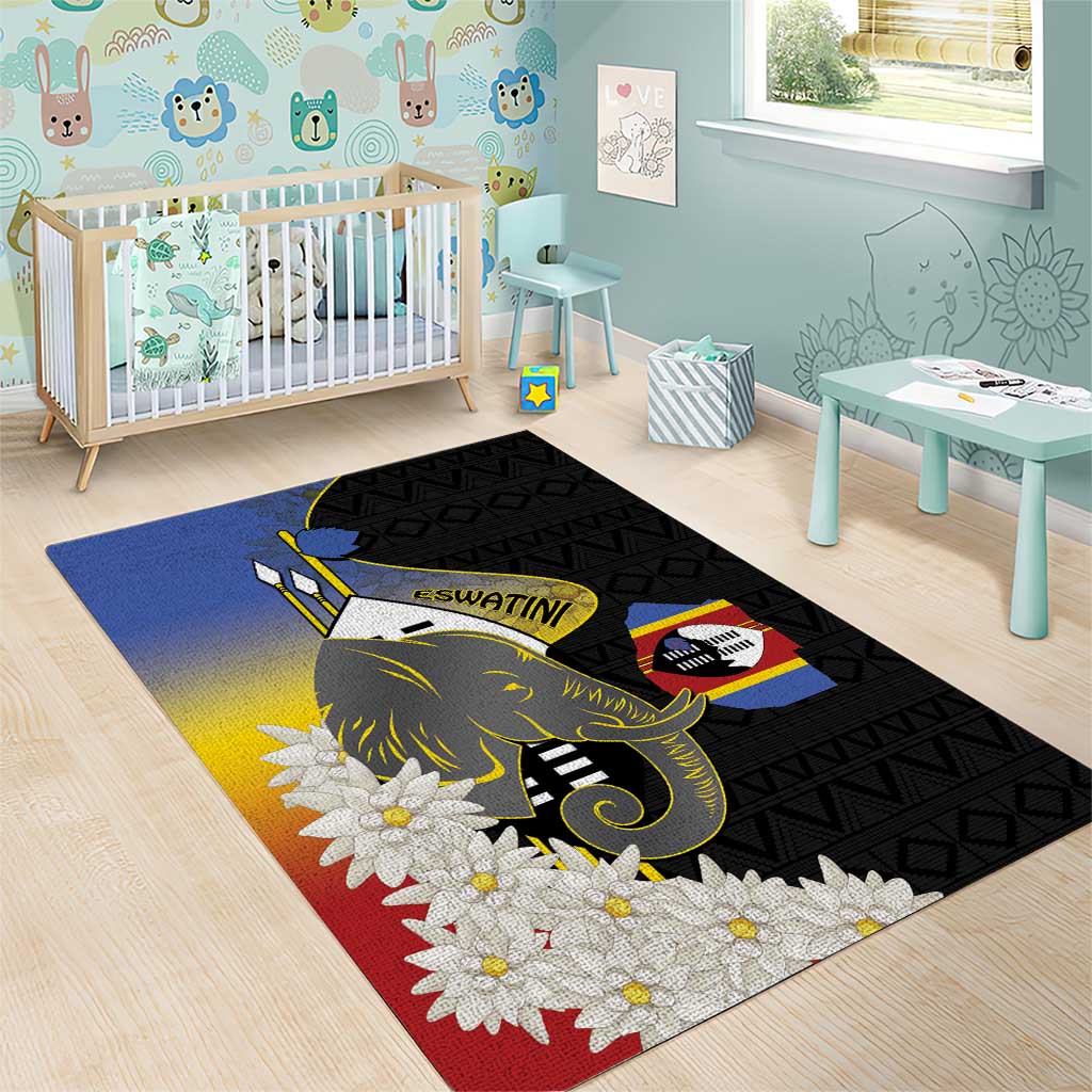 Afro Swaziland Somhlolo Day Area Rug Nguni Shield African Pattern LT14