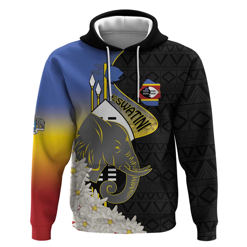 Eswatini Independence Day Hoodie Swaziland Nguni Shield African Pattern LT14