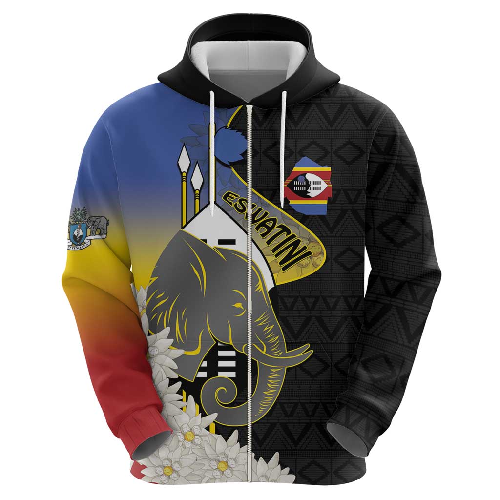 Eswatini Independence Day Hoodie Swaziland Nguni Shield African Pattern LT14