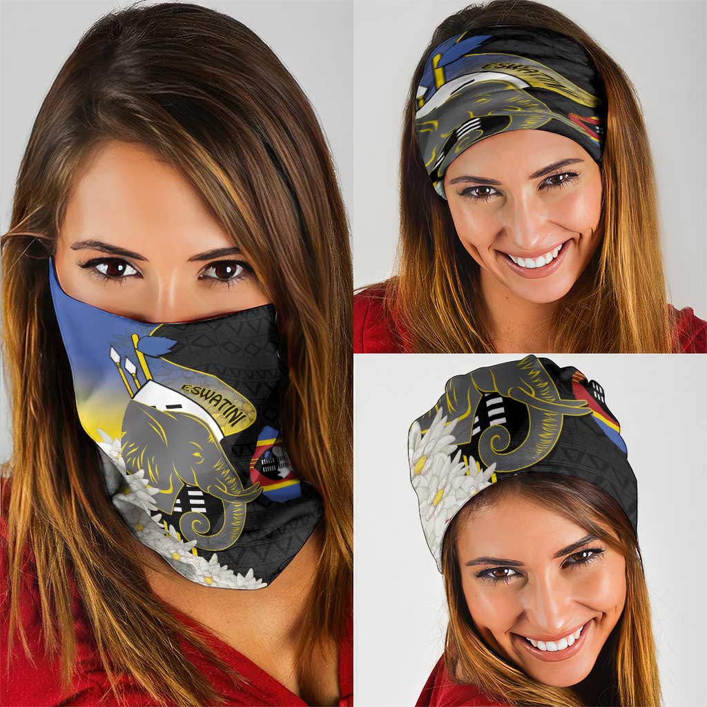 Eswatini Independence Day Neck Gaiter Swaziland Nguni Shield African Pattern LT14