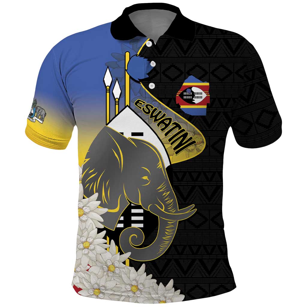 Eswatini Independence Day Polo Shirt Swaziland Nguni Shield African Pattern LT14