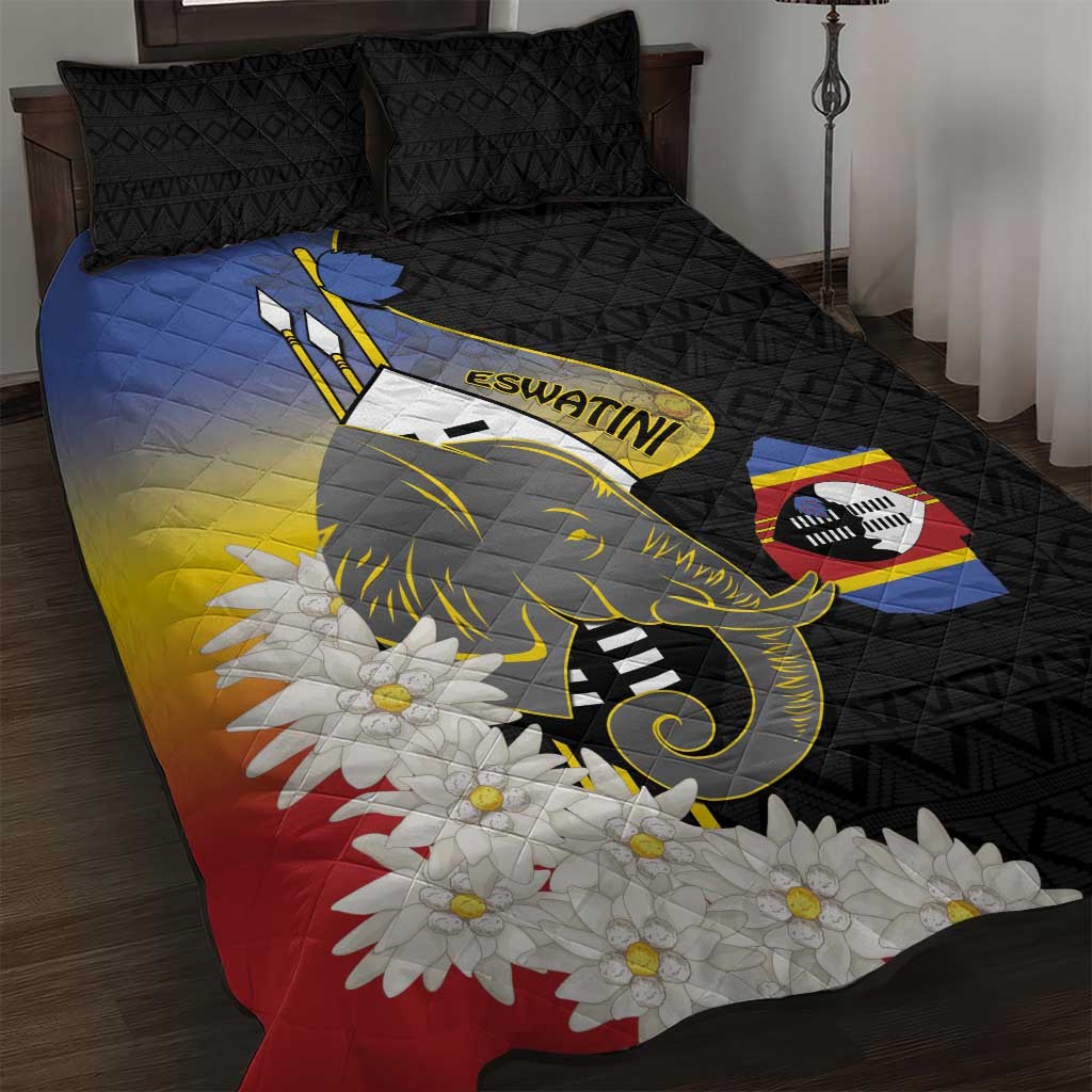 Afro Swaziland Somhlolo Day Quilt Bed Set Nguni Shield African Pattern LT14