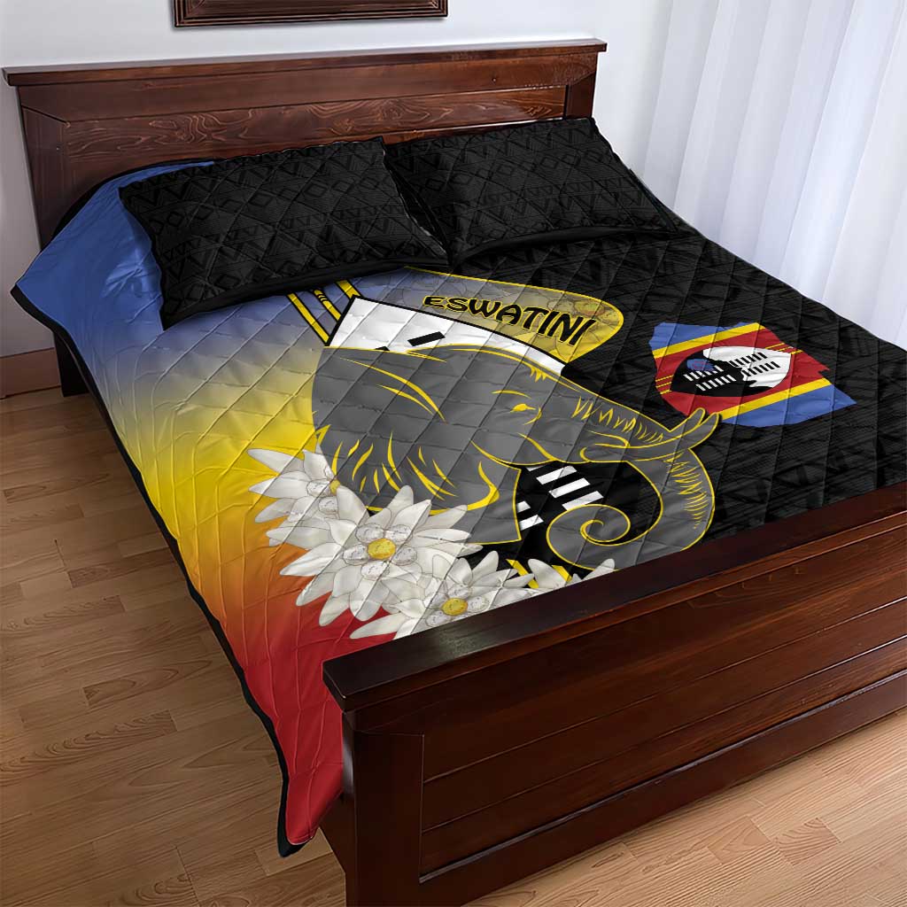 Afro Swaziland Somhlolo Day Quilt Bed Set Nguni Shield African Pattern LT14