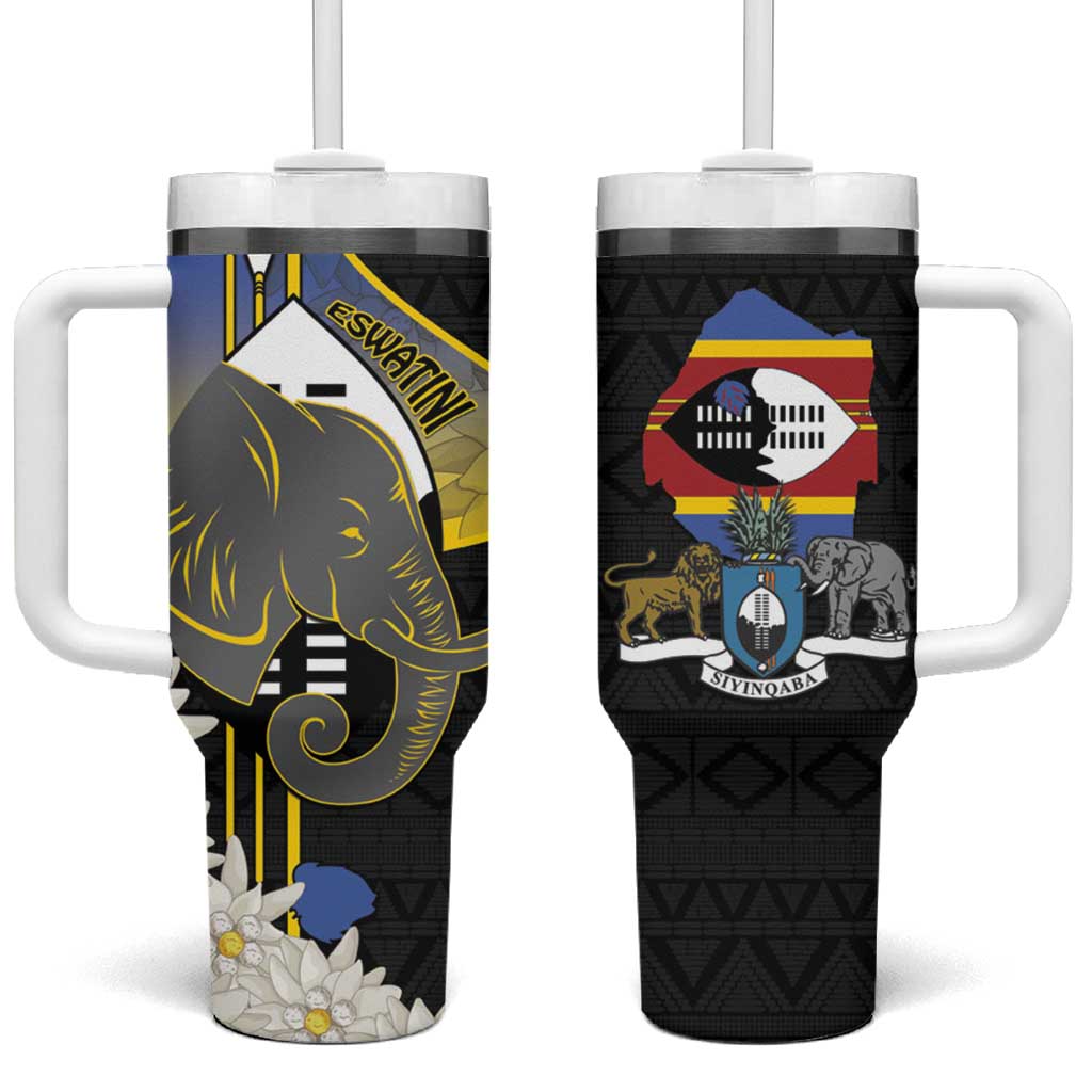 Afro Swaziland Somhlolo Day Tumbler With Handle Nguni Shield African Pattern LT14