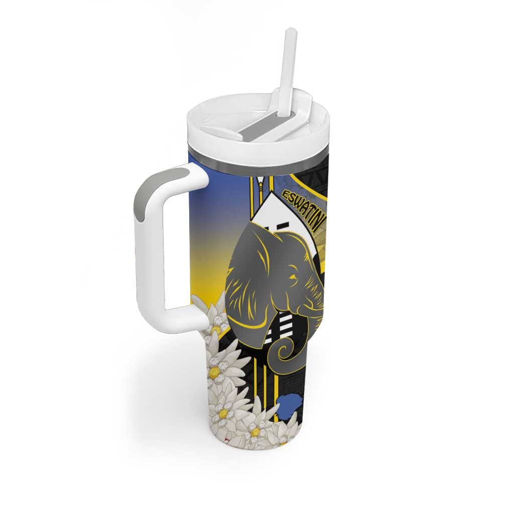 Afro Swaziland Somhlolo Day Tumbler With Handle Nguni Shield African Pattern LT14