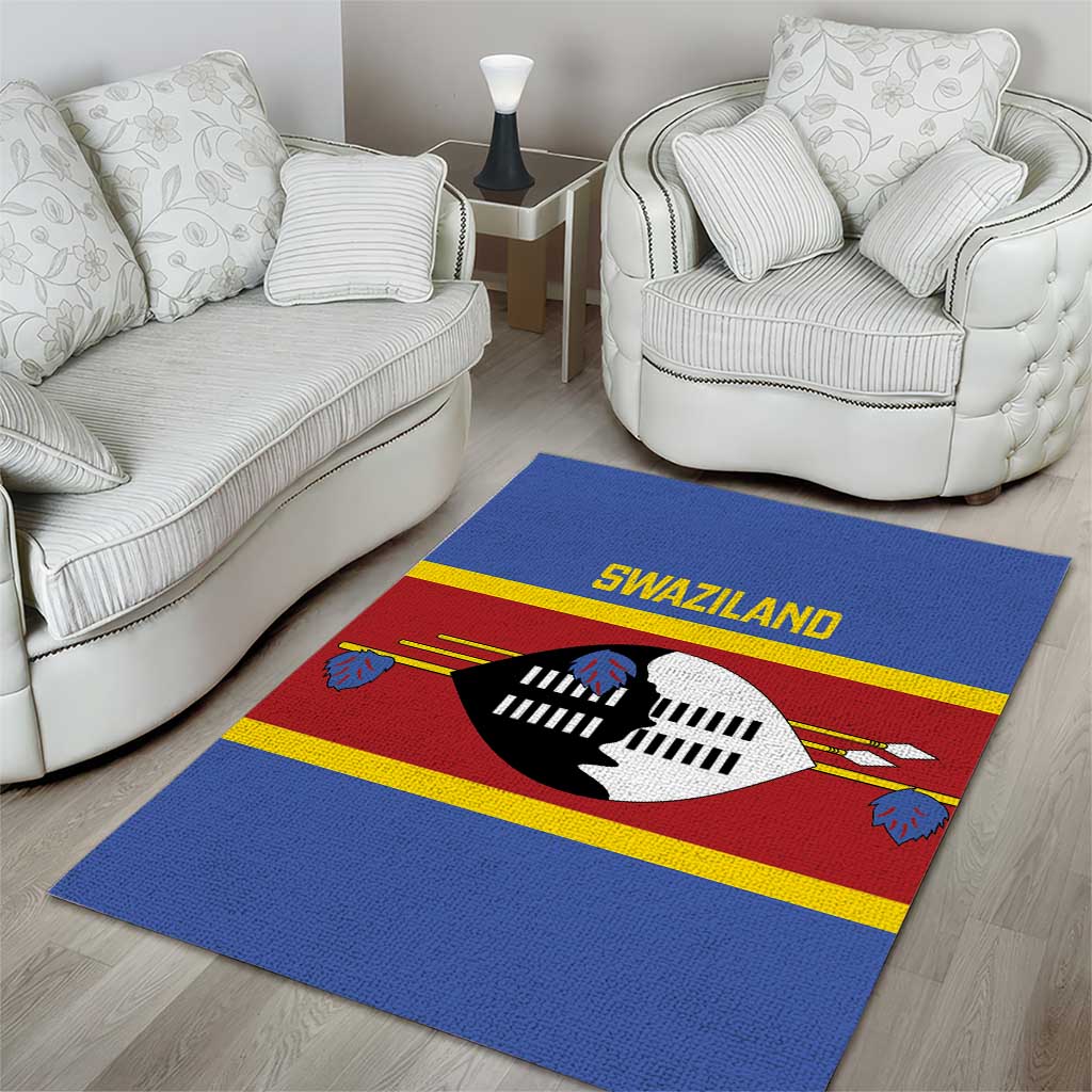 Afro Swaziland Area Rug Siyinqaba Eswatini Flag Style LT14