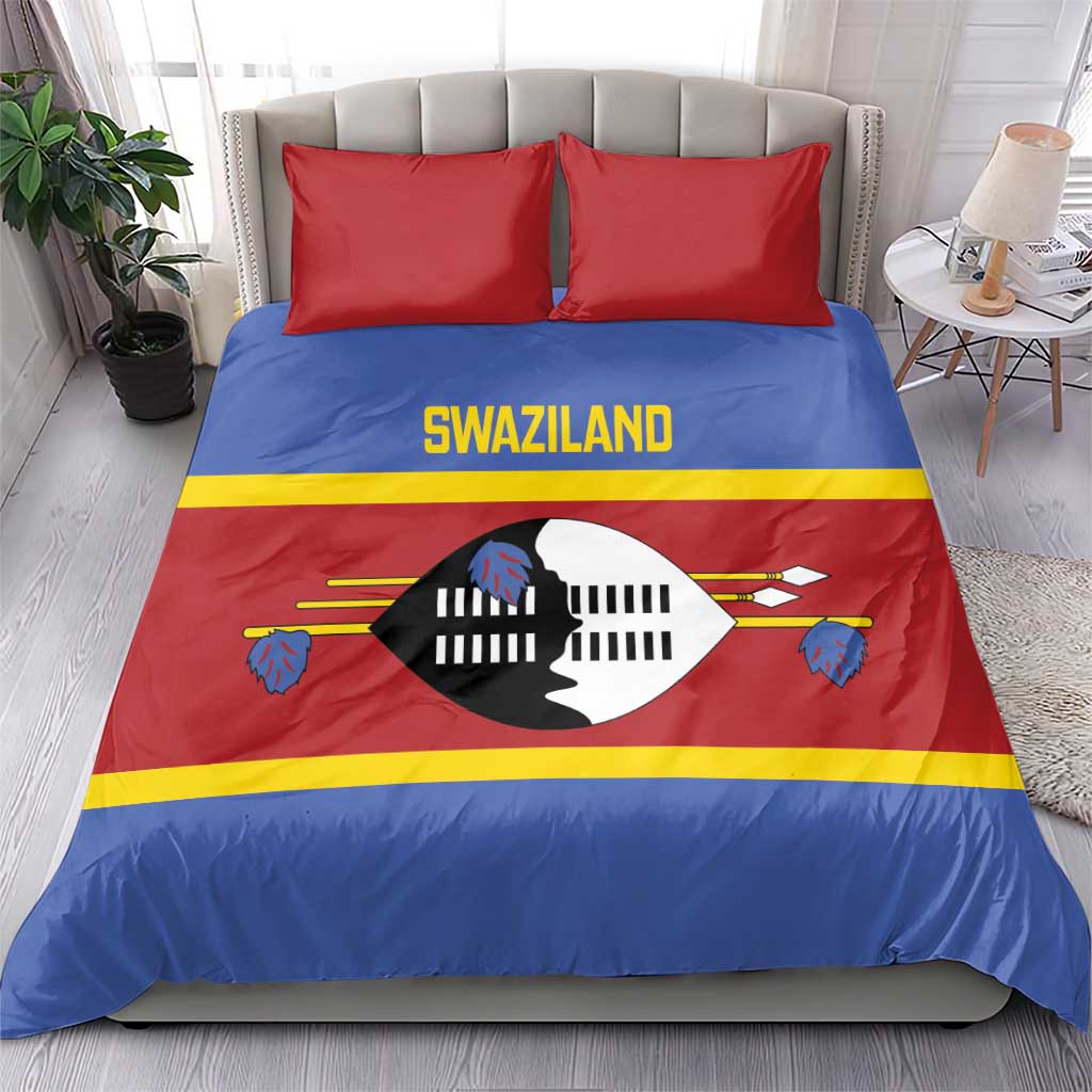 Afro Swaziland Bedding Set Siyinqaba Eswatini Flag Style LT14