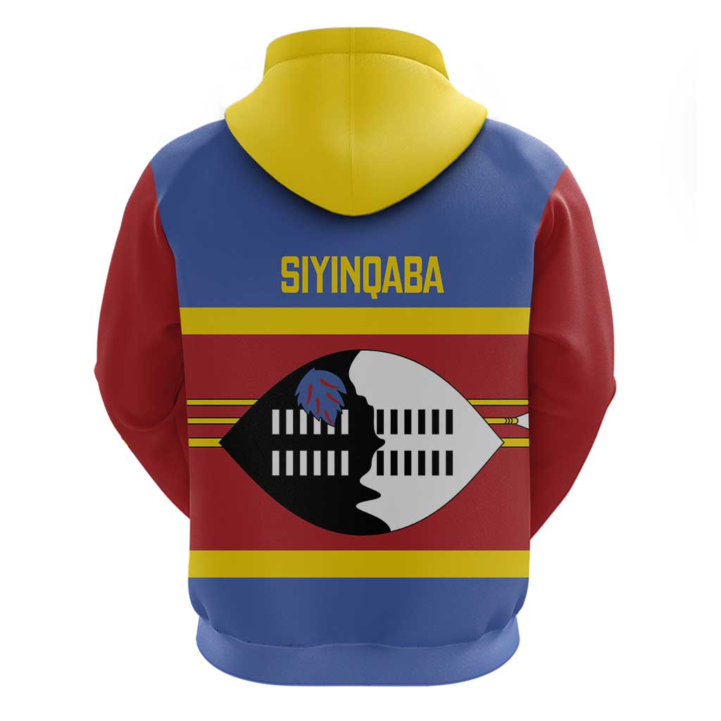 Swaziland Hoodie Siyinqaba Eswatini Flag Style LT14