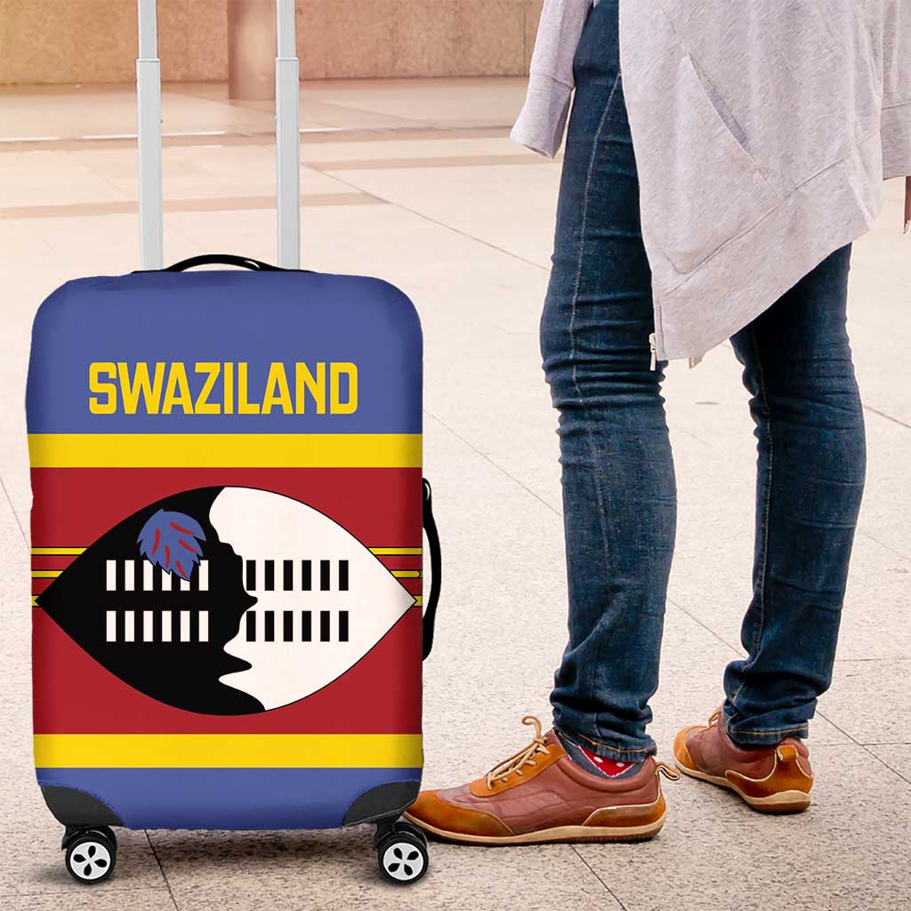 Swaziland Luggage Cover Siyinqaba Eswatini Flag Style LT14