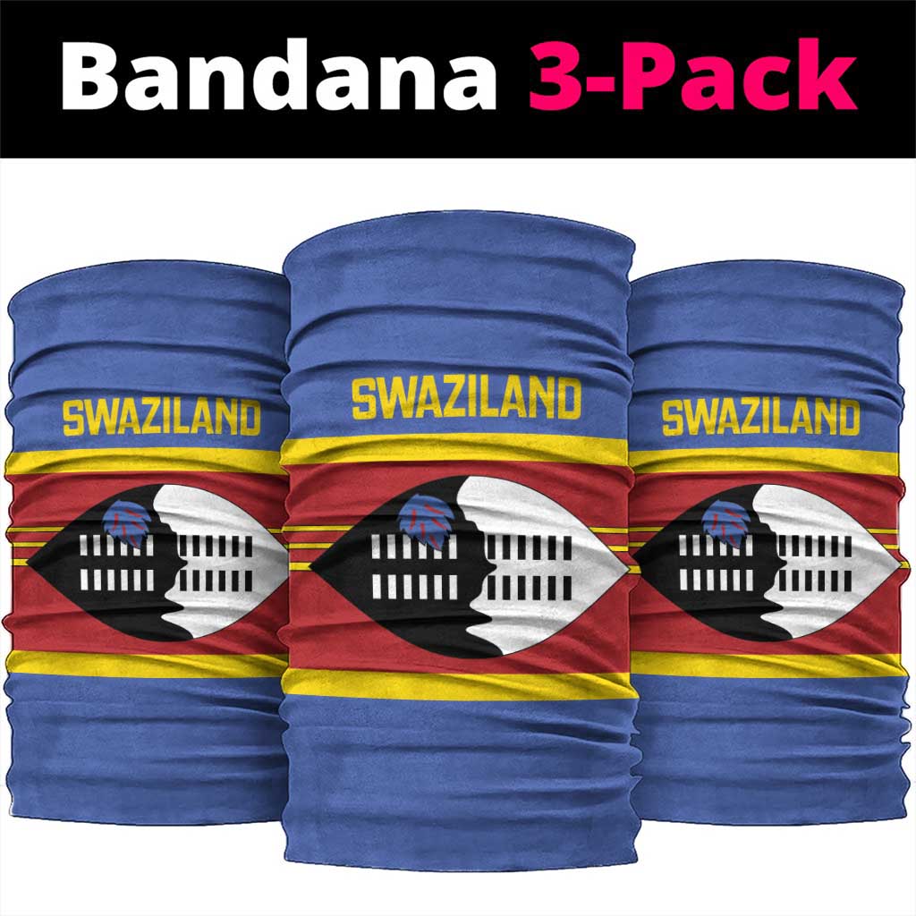 Swaziland Neck Gaiter Siyinqaba Eswatini Flag Style LT14