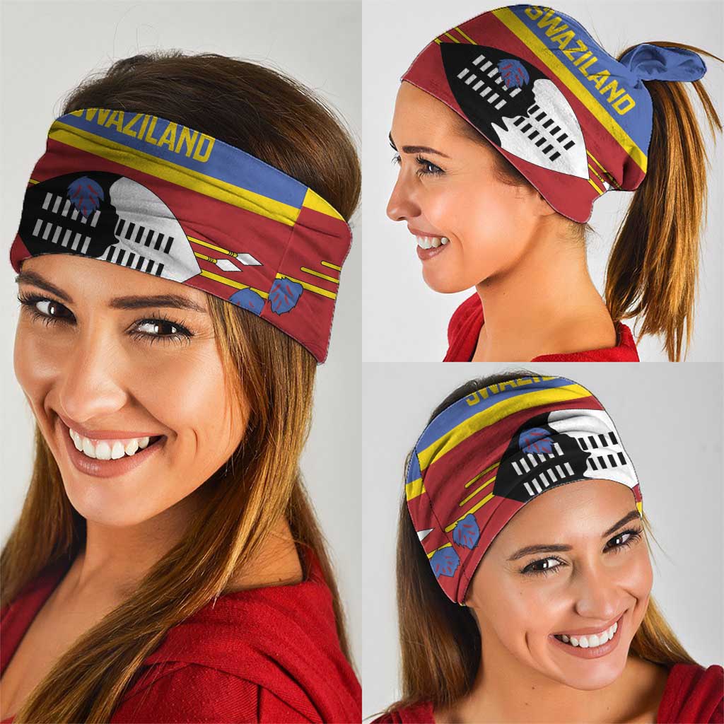 Swaziland Neck Gaiter Siyinqaba Eswatini Flag Style LT14