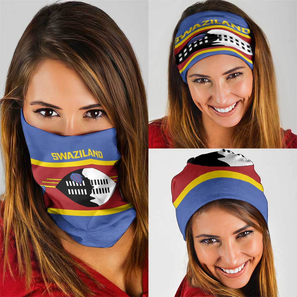 Swaziland Neck Gaiter Siyinqaba Eswatini Flag Style LT14