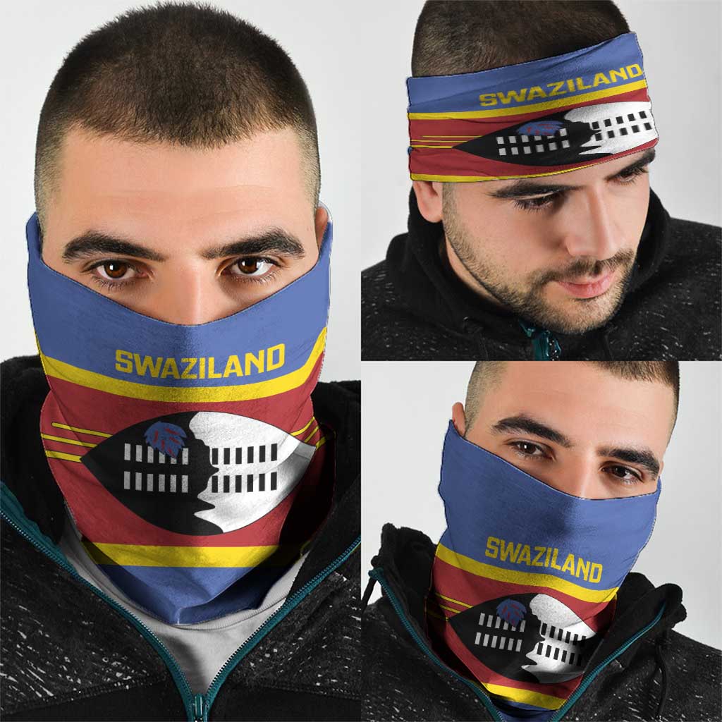 Swaziland Neck Gaiter Siyinqaba Eswatini Flag Style LT14