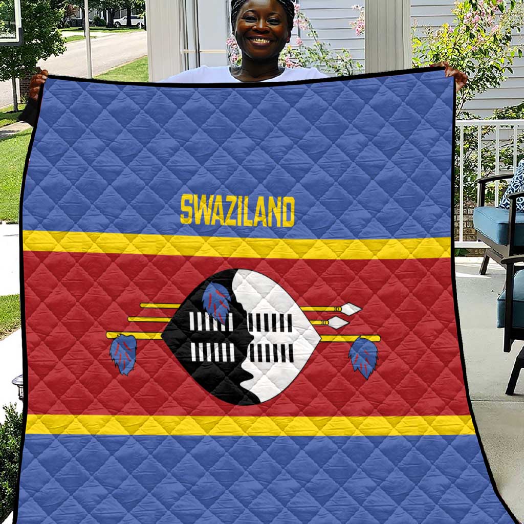 Afro Swaziland Quilt Siyinqaba Eswatini Flag Style LT14