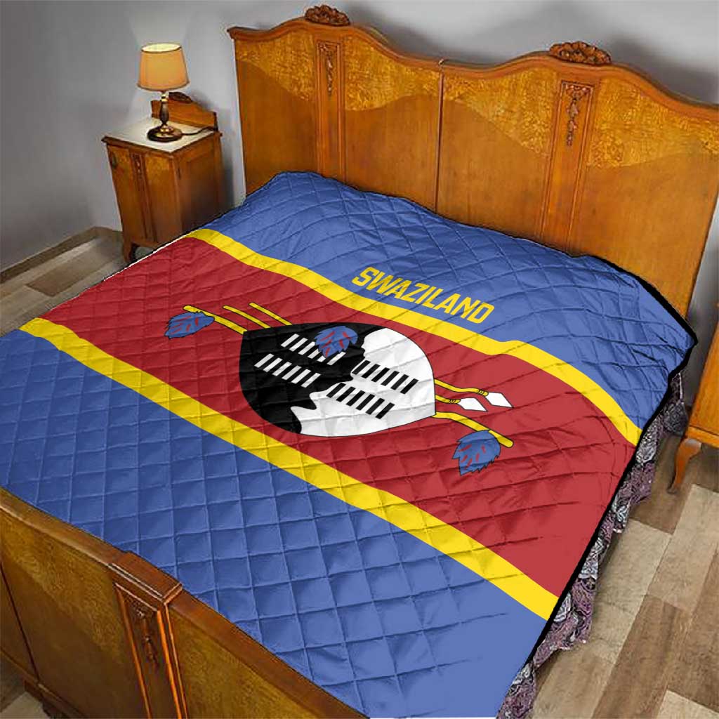 Afro Swaziland Quilt Siyinqaba Eswatini Flag Style LT14