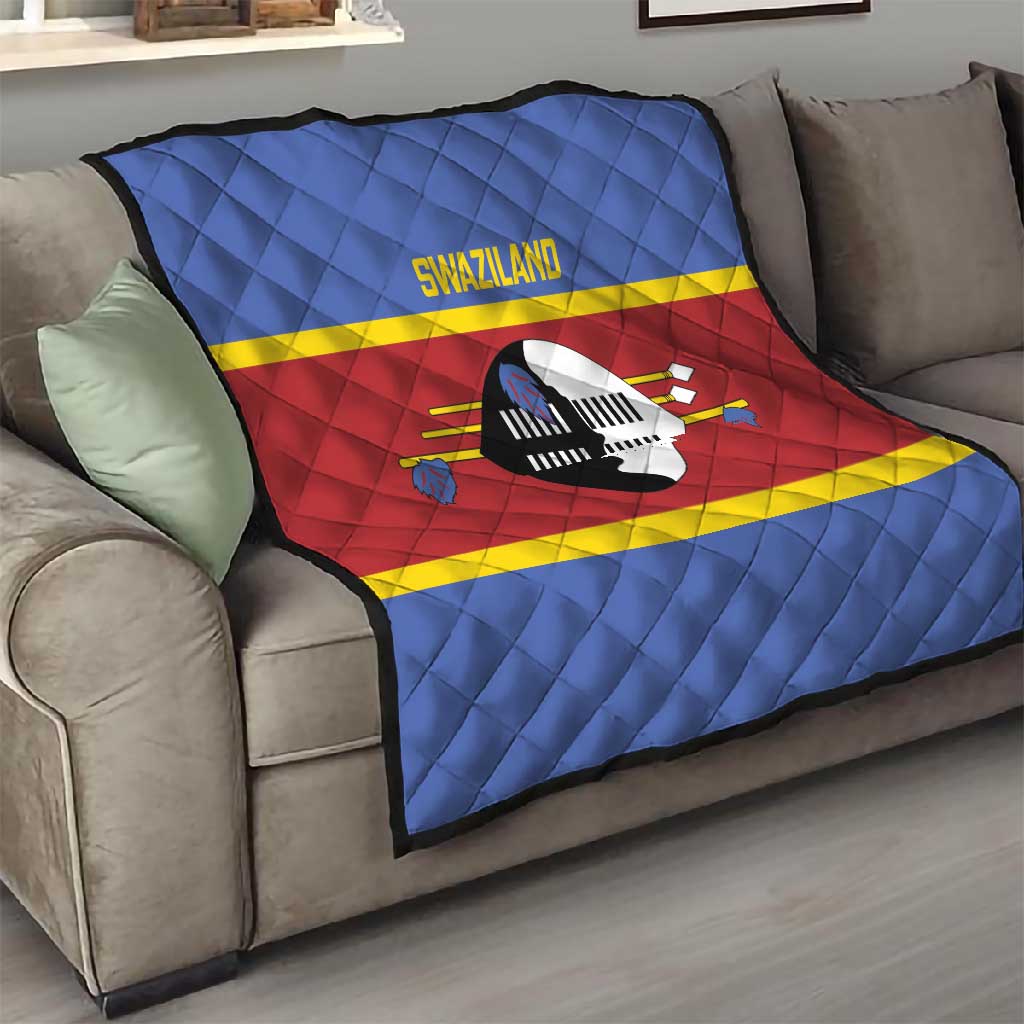 Afro Swaziland Quilt Siyinqaba Eswatini Flag Style LT14