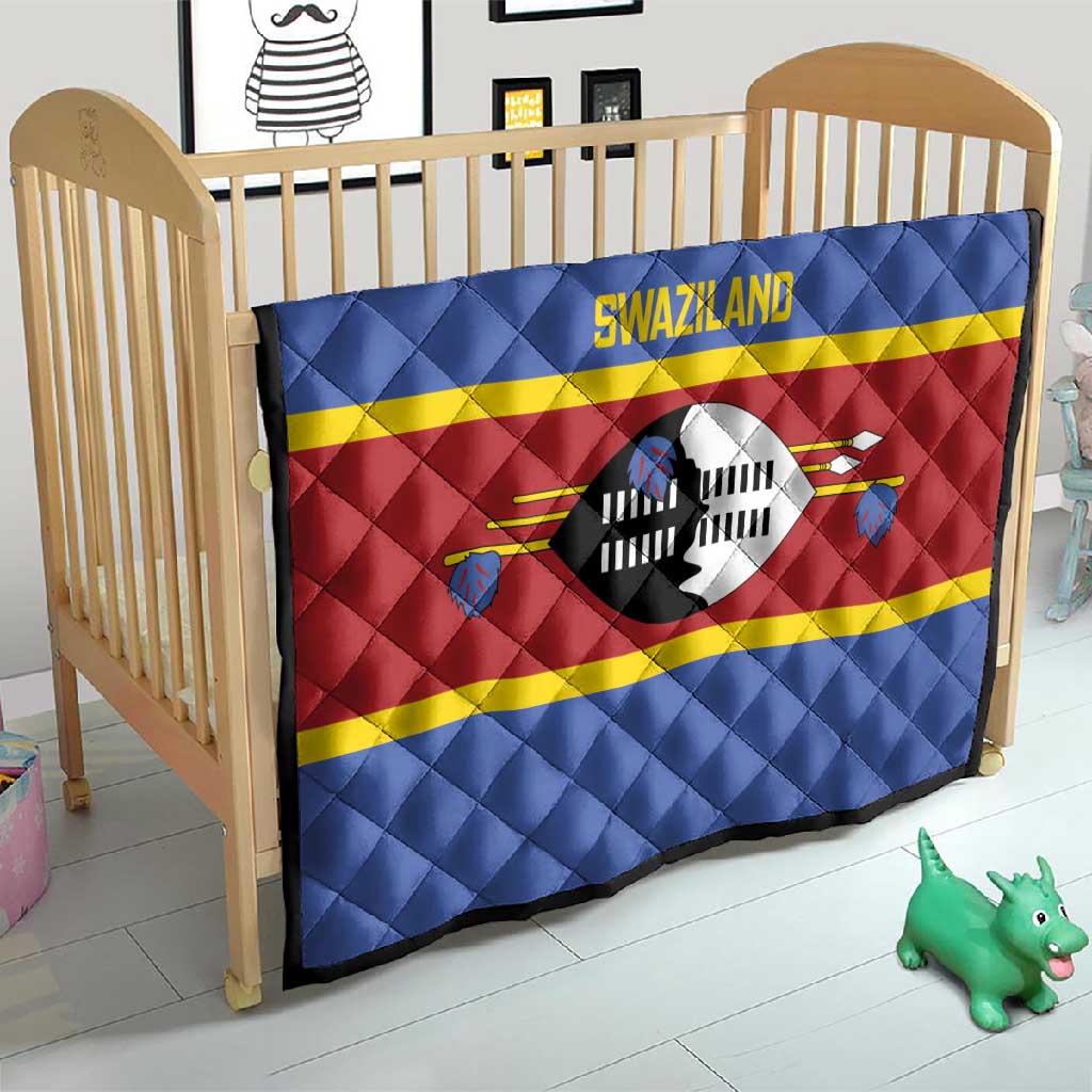 Afro Swaziland Quilt Siyinqaba Eswatini Flag Style LT14