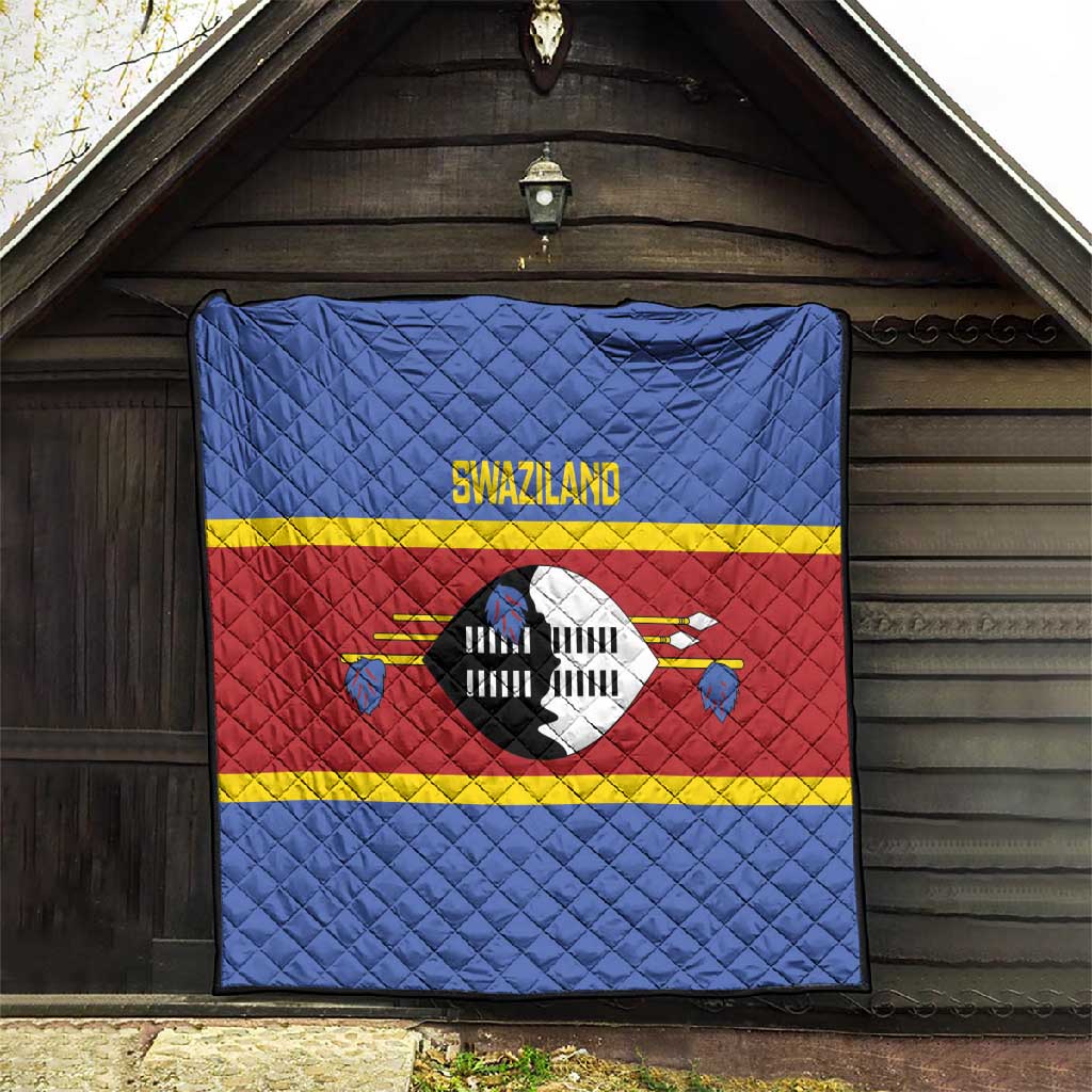 Afro Swaziland Quilt Siyinqaba Eswatini Flag Style LT14