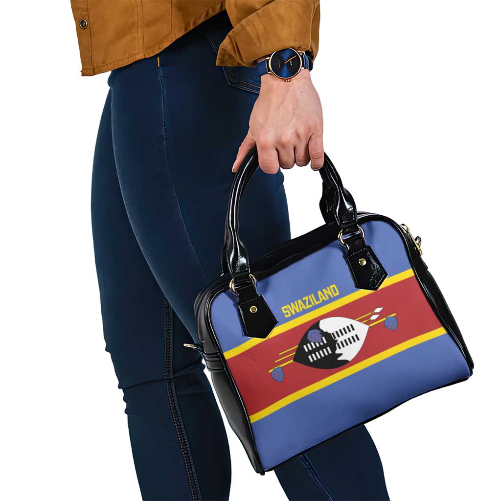 Swaziland Shoulder Handbag Siyinqaba Eswatini Flag Style LT14