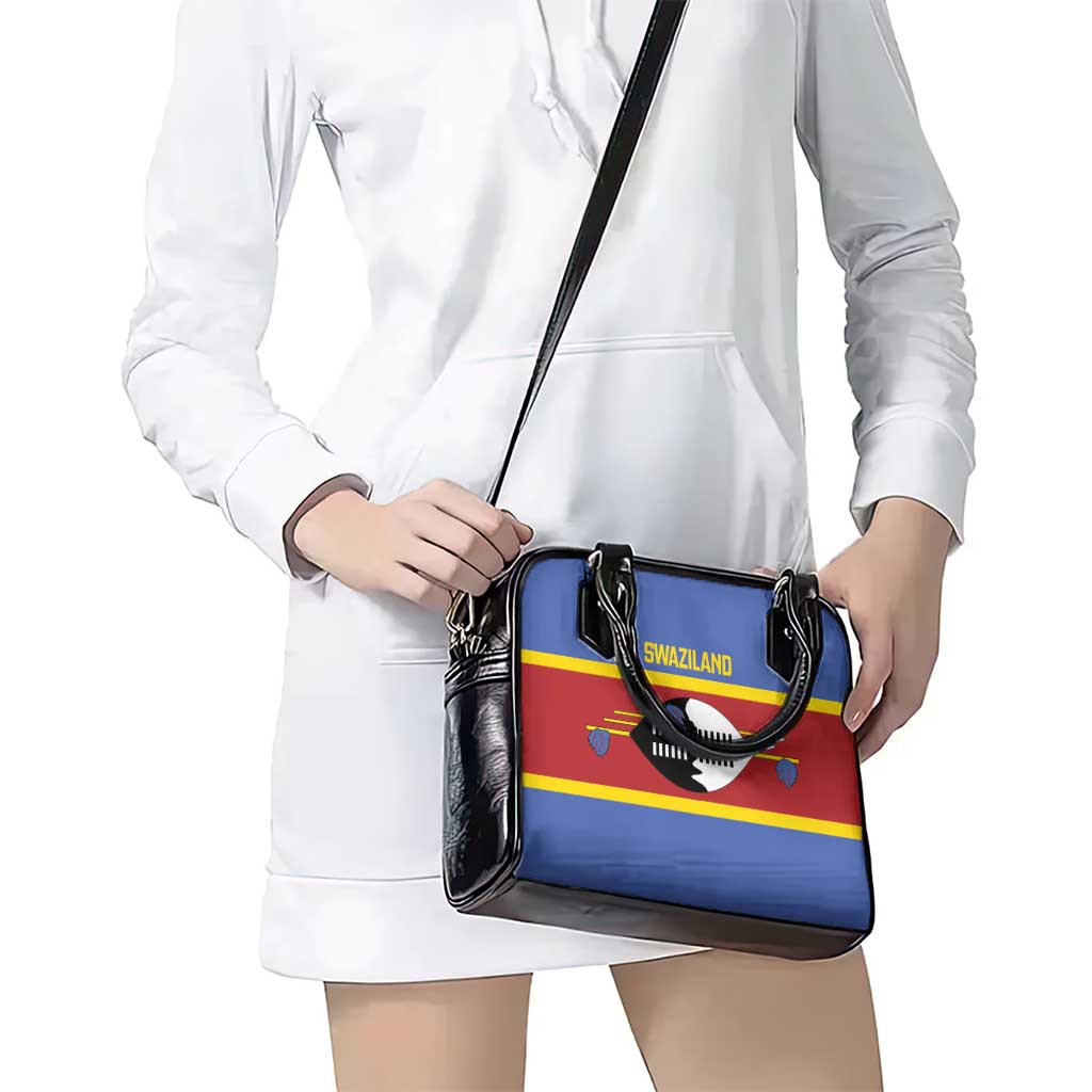 Swaziland Shoulder Handbag Siyinqaba Eswatini Flag Style LT14