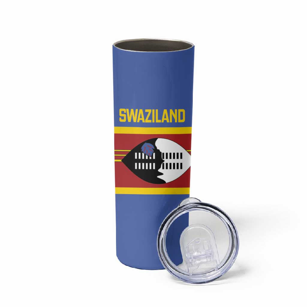 Afro Swaziland Skinny Tumbler Siyinqaba Eswatini Flag Style LT14