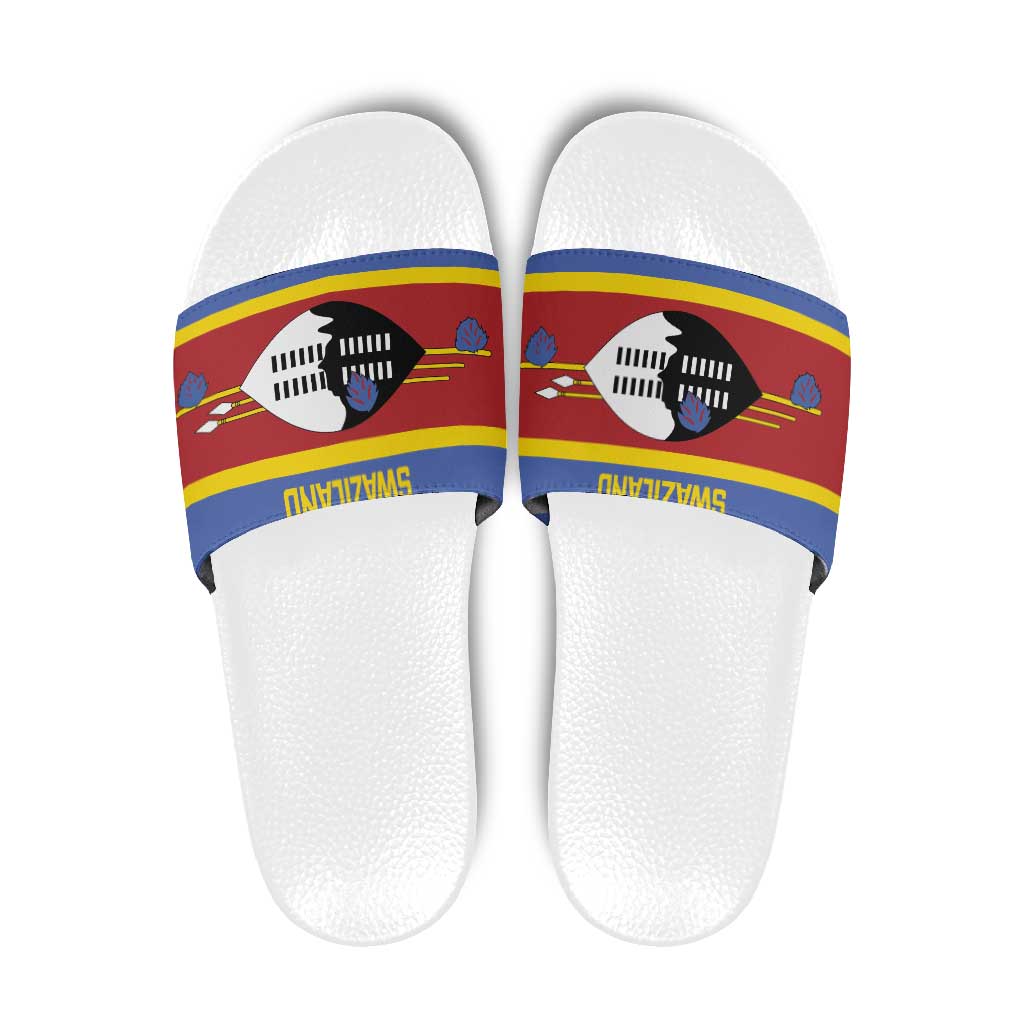 Swaziland Slide Sandals Siyinqaba Eswatini Flag Style LT14