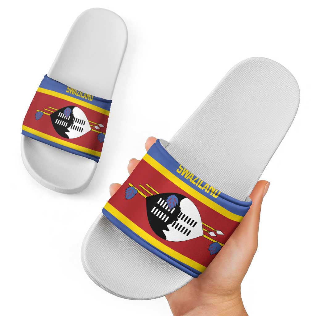 Swaziland Slide Sandals Siyinqaba Eswatini Flag Style LT14