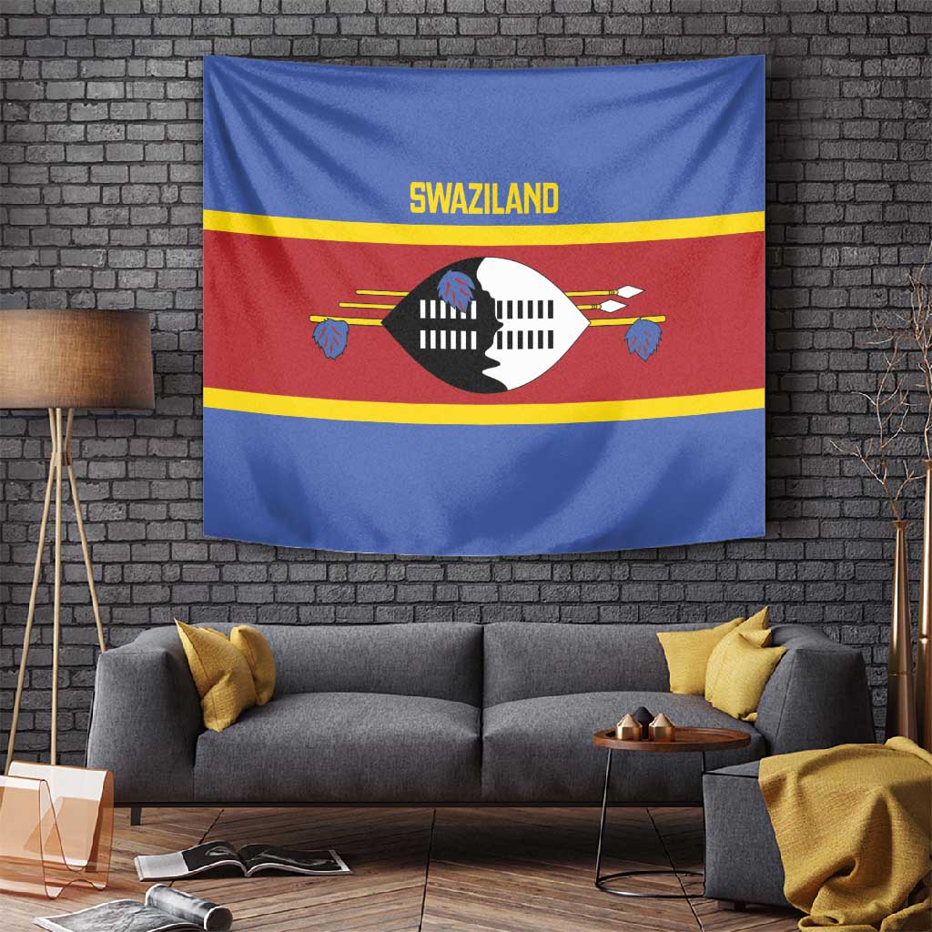 Afro Swaziland Tapestry Siyinqaba Eswatini Flag Style LT14