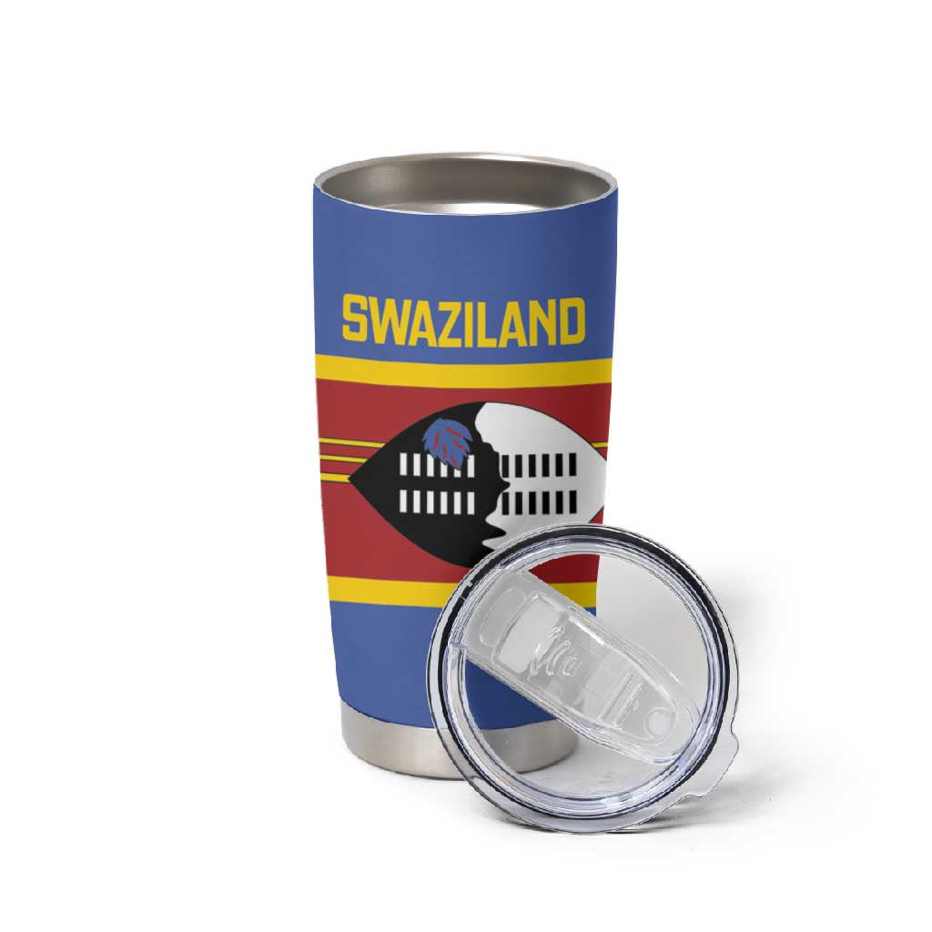 Afro Swaziland Tumbler Cup Siyinqaba Eswatini Flag Style LT14
