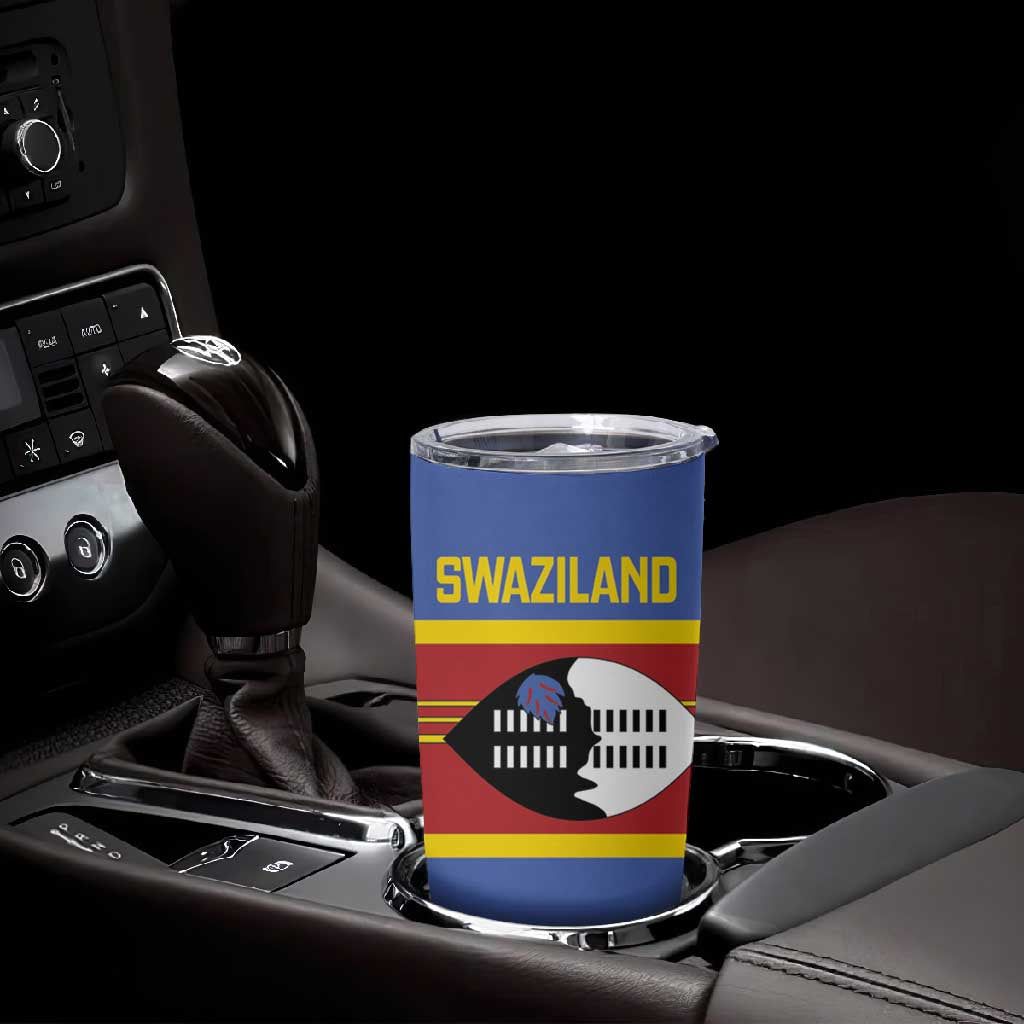 Afro Swaziland Tumbler Cup Siyinqaba Eswatini Flag Style LT14
