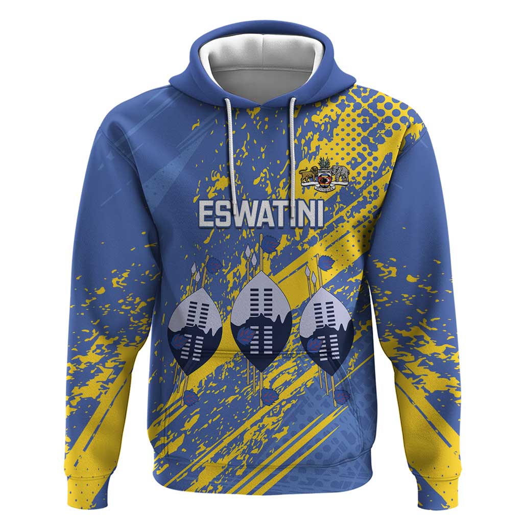 Eswatini Football Custom Hoodie Sihlangu Semnikati Blue LT14