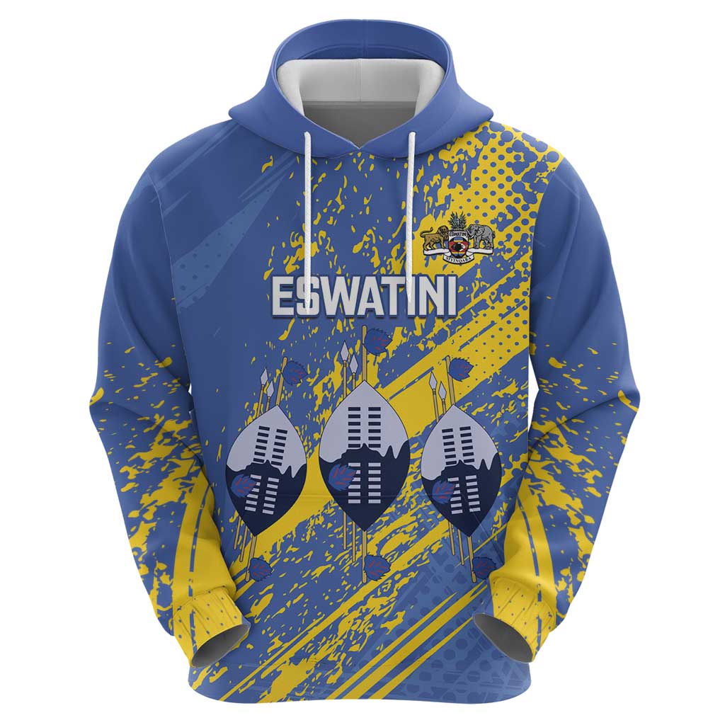Eswatini Football Custom Hoodie Sihlangu Semnikati Blue LT14