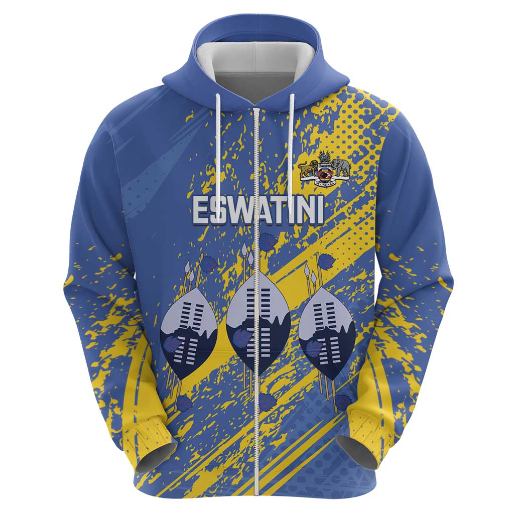 Eswatini Football Custom Hoodie Sihlangu Semnikati Blue LT14