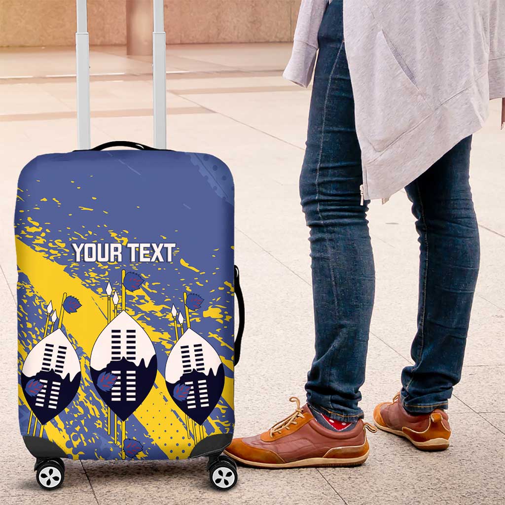 Eswatini Football Custom Luggage Cover Sihlangu Semnikati Blue LT14