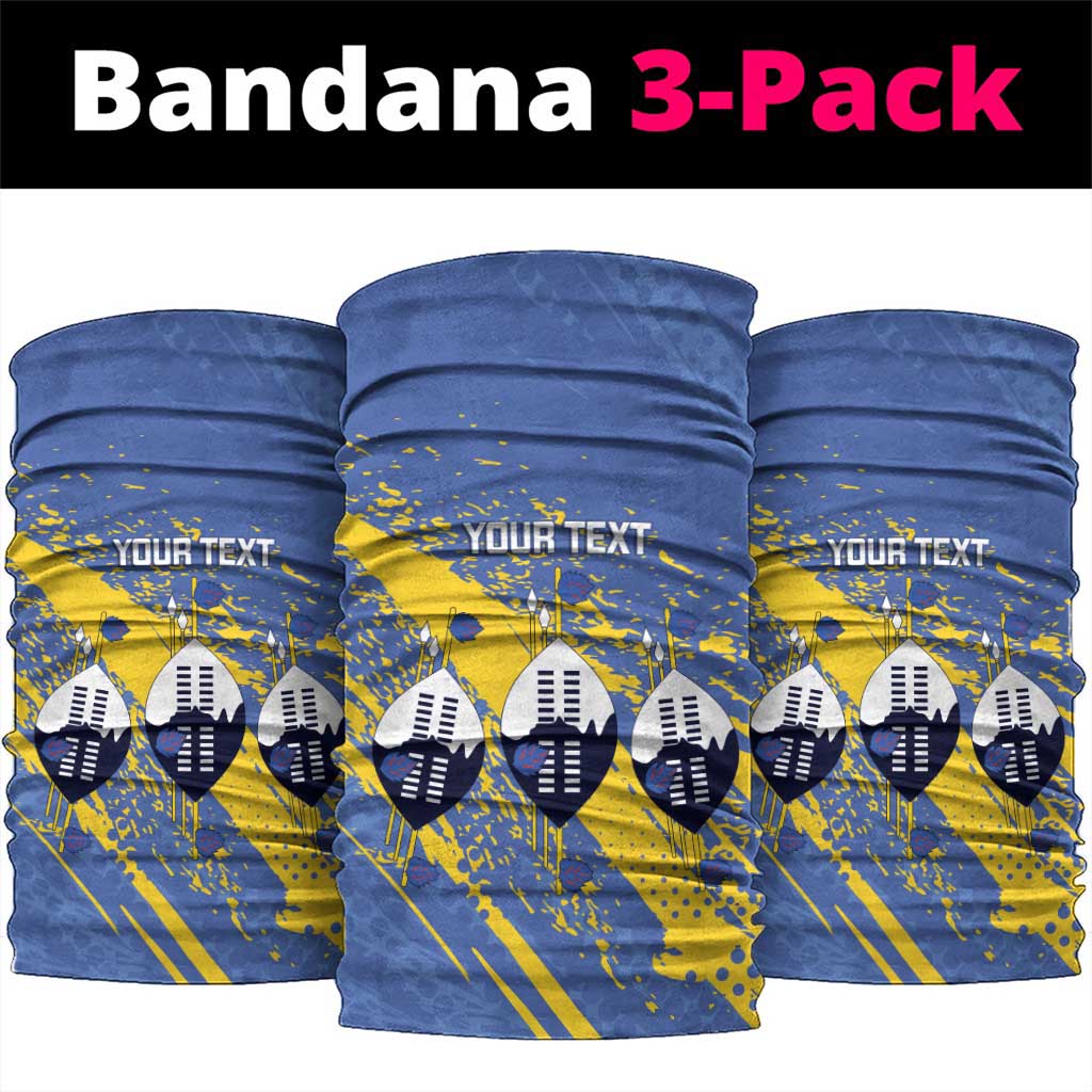 Eswatini Football Custom Neck Gaiter Sihlangu Semnikati Blue LT14