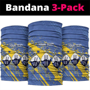 Eswatini Football Custom Neck Gaiter Sihlangu Semnikati Blue LT14