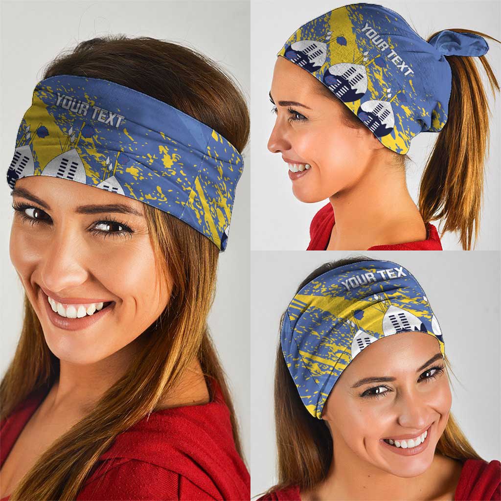 Eswatini Football Custom Neck Gaiter Sihlangu Semnikati Blue LT14