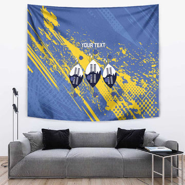 Eswatini Football Custom Tapestry Sihlangu Semnikati Blue LT14