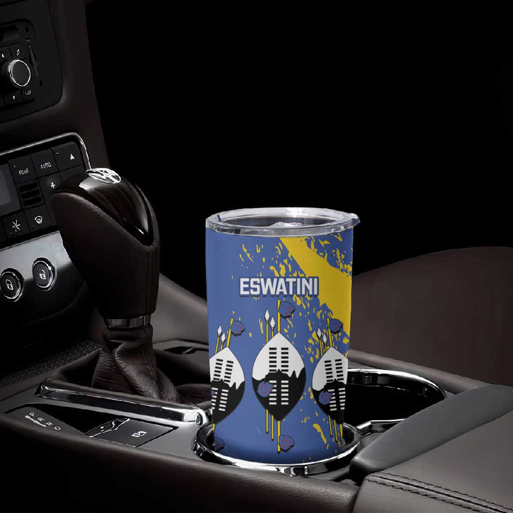 Eswatini Football Custom Tumbler Cup Sihlangu Semnikati Blue LT14