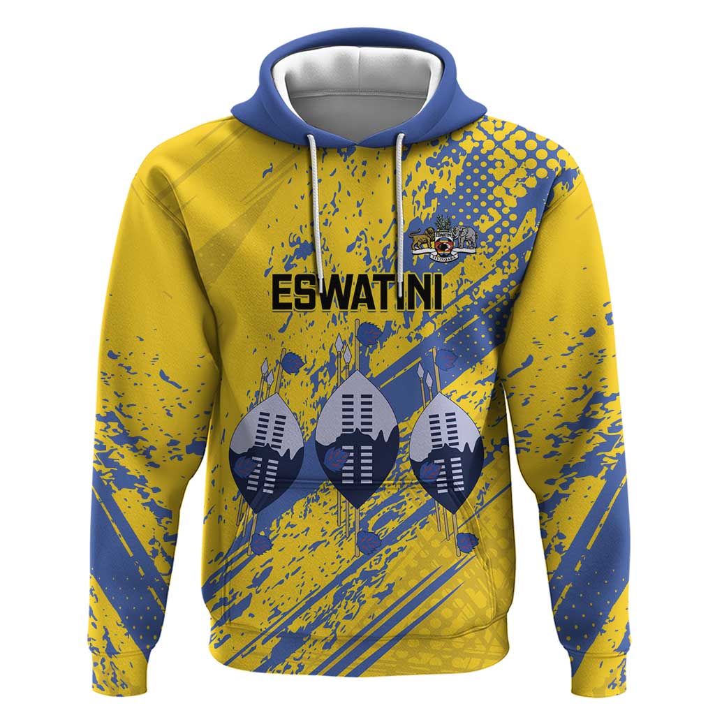 Eswatini Football Custom Hoodie Sihlangu Semnikati Yellow LT14