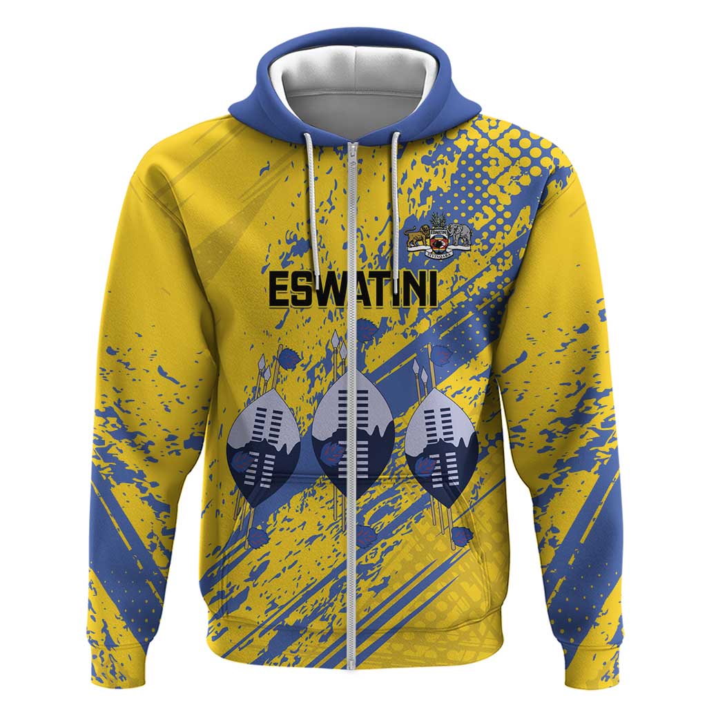 Eswatini Football Custom Hoodie Sihlangu Semnikati Yellow LT14