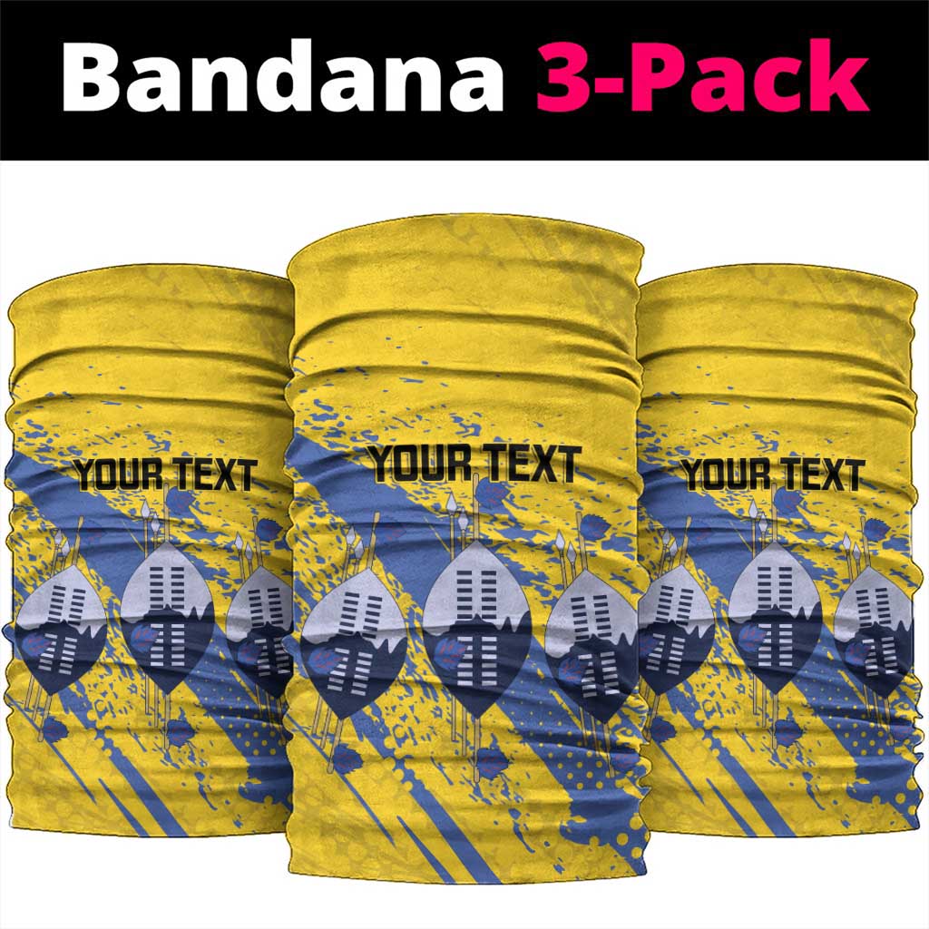 Eswatini Football Custom Neck Gaiter Sihlangu Semnikati Yellow LT14