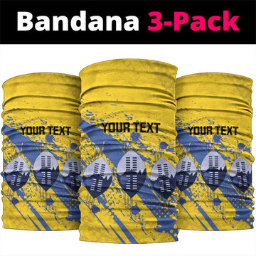 Eswatini Football Custom Neck Gaiter Sihlangu Semnikati Yellow LT14