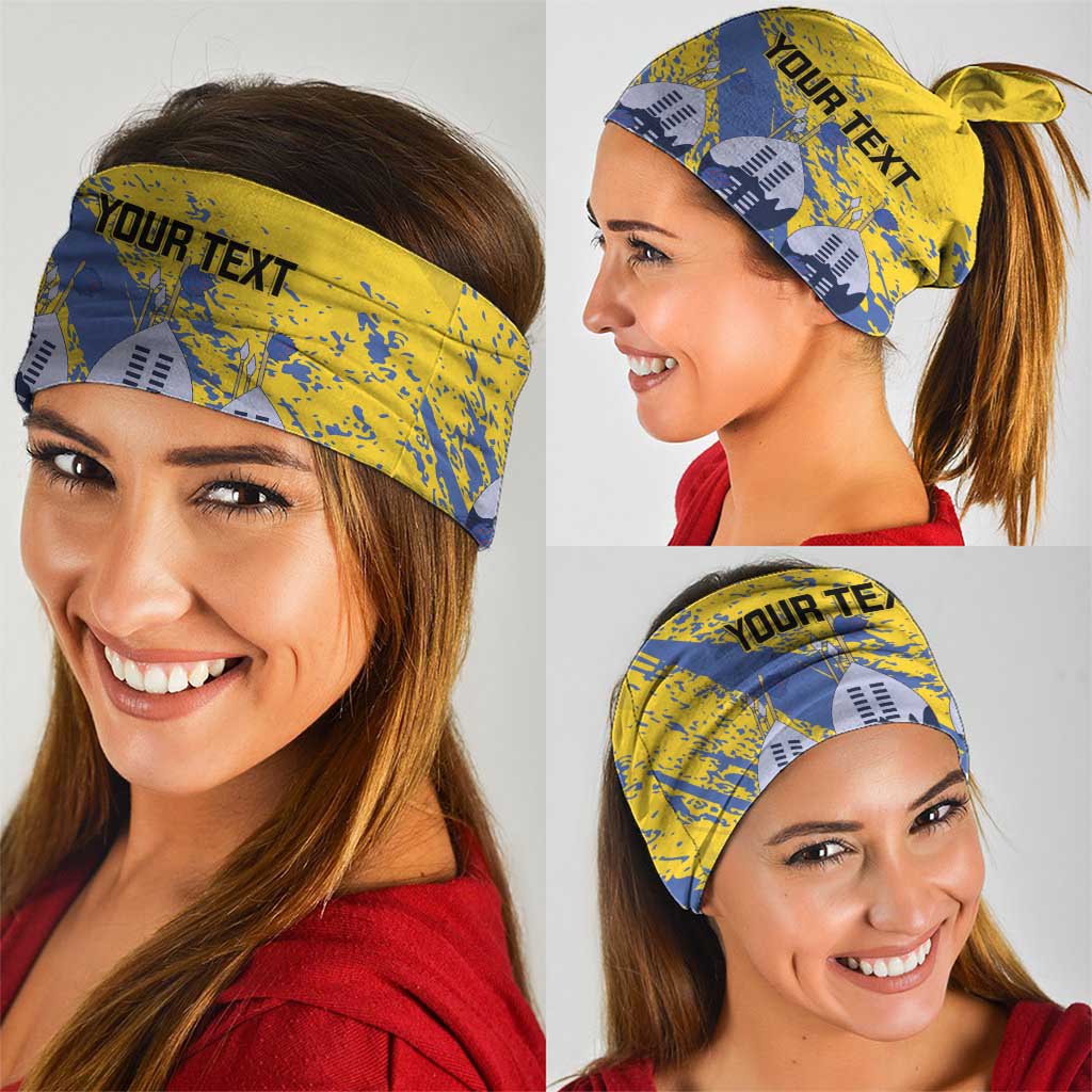 Eswatini Football Custom Neck Gaiter Sihlangu Semnikati Yellow LT14
