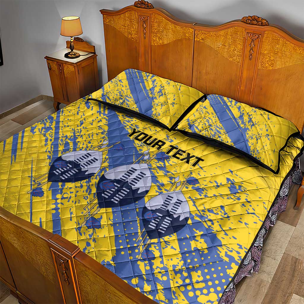 Eswatini Football Custom Quilt Bed Set Sihlangu Semnikati Yellow LT14