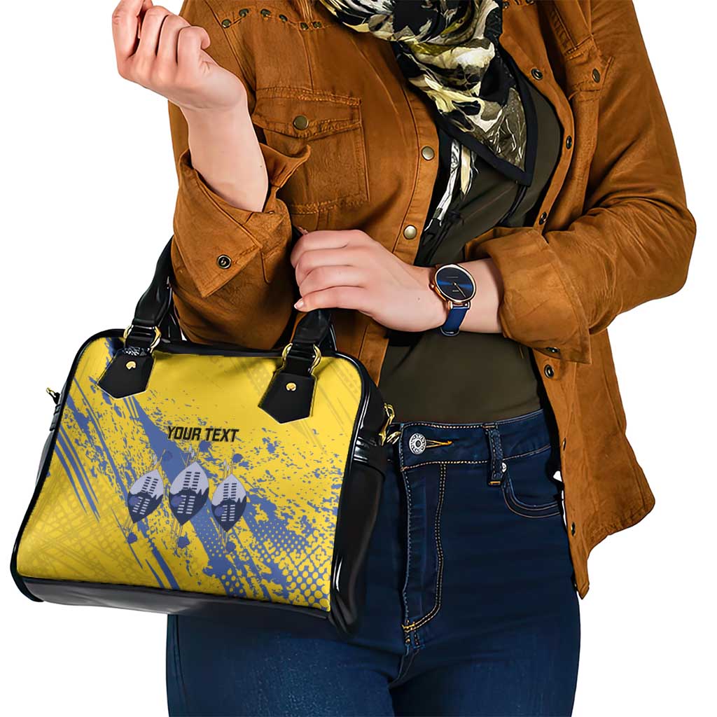 Eswatini Football Custom Shoulder Handbag Sihlangu Semnikati Yellow LT14